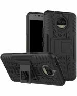 A ACCESSORIES KART Motorola G4 Plus Black Polycarbonate Bump Proof Back Cover