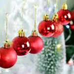 My Party Suppliers 12 pcs Red Christmas Ball, Christmas Balls Ornaments for Xmas Christmas Tree