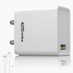Portronics Adaptor ONE POR-1104 3A Fast Charging Adapter with 1M Type C Cable (White)
