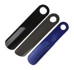Sheppits Premium ABS Plastic 7 Inches Shoe Horn, Travel Friendly & Pocket Friendly, Shoe Wearing Stick (Black, Navy Blue & Grey, Pack of 3 Pcs)