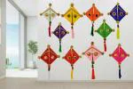 Woollen Handmade Colourful Kite Hanging Decoration
