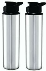 STEEPLE VISAXMI Stainless Steel Water Bottle 900 ml (Pack of 2)