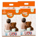 CooCoo Premium Baby Diaper Pants - Small Size S -112 Count (4-8 kg) Extra Dry