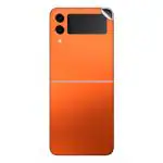 GADGETSWRAP Premium Material Skin Vinyl Decal Sticker Compatible With Samsung Galaxy Z Flip 3- Orange Electroplating