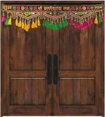 CraftVatika Shub Labh Toran for Door Latest Design Pooja Mandir Diwali Decoration (37 Inches Length)