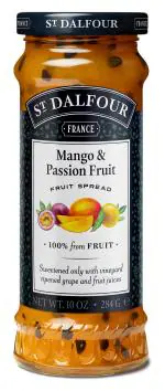 St. Dalfour Mango & Passion Fruit Fruit Spread 284 g Product of France