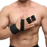 HealthAndYoga GuardNHeal Two Finger Splint Brace - Large