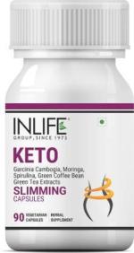 Inlife Keto Slimming Capsules Garcinia Cambogia Weight Loss Supplement 90 Veg Capsules (90 No)