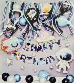 My Party Suppliers Outer Space Set Astronaut Balloon Rocket Space for Party Birthday Decorations (21 x 5 x 3 cm)