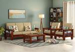 LAXMI NATURE WOOD wood furniture Sofa Set 5 Seater Sofa sheesham Wood Sofa, Living Room 3+1+1 Sofa Set.