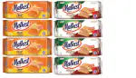 MALKIST Cheese Flavoured and Cappuccino Flavoured Cracker Biscuits - 144g(Pack of 8)