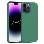 LIRAMARK Liquid Silicone Soft Back Cover Case for Apple iPhone 14 Pro Max (6.7 inch) (New Green)