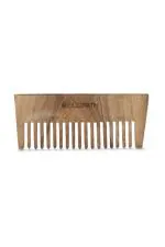 Ecopath Wooden Hair Comb | Bamboo Comb for Women | Wide Teeth | Natural and Eco-friendly | Long Lasting | Wide-Tooth | Non-static | For All Hair Types | Pack of 1