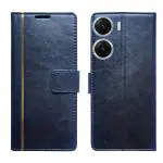 A D Enterprises Black GP Flip Cover for Vivo V29e 5G | Magnetic Case | Shock Absorbent | Flip Cover Vivo V29e 5G