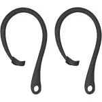 Crysendo Black Plastic Anti-Lost Secure Earhook Holder For Airpods 1/2, Pro & Airpods 3