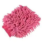 SKAP Microfiber Cleaning Gloves | Chenille Mitts for Kitchen | Pack of 2 - Pink (MGC_06)