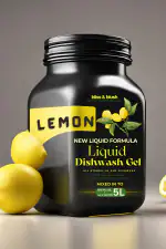 BLISS & BLUSH dish wash gel powder 500 gm Can Make Eco-friendly, Plant-based | Lime 5000 ml dish wash gel