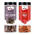 YUM YUM Premium Whole Spices Combo Pack 150g (Black Cardamom 100g & Javitri Mace 50g)