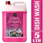 BLISS & BLUSH Dishwash Liquid 5 Liter Pink Fragrance | Natural, Plant Based & Eco-Friendly | Removes Tough Grease