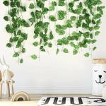SpecialYou.in Pack of 6 Artificial Money Plant Vines 7ft Long, Fake Leaves Vines for Wall Backdrop decoration Items, Artificial Money Plant for Home Decoration