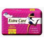 Extra Care Dry Net Sanitary Pads for Women XXL with rich and premium napkins (pack of 12)