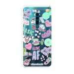 Emble Label Squad Goals Sticker Soft Silicone Case For Reno 10X Zoom( TPU | Soft ,Reno 10X Zoom| Multicolor )