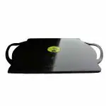 TRILONIUM Cast Iron Dosa Tawa | Boulder Square | 30 x 30 cms | Ultra Smooth| Triple-Seasoned | Weights 8 Kgs