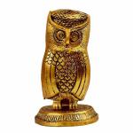 Trendy Crafts Handmade Metal Owl Pen Holder Stand, Height - 5 inches