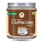 Brewlab instant Cappuccino Coffee Premix with Zero Sugar| 3 Steps Preparations- No Equipment 250g Instant Coffee