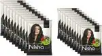 Nisha Natural Henna Based Hair Color Powder Conditioning Herbal Care Silky & Shiny Soft Hair 10Gm And 25Gm Each Sachet Pack of 10 (350 g)