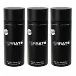 Kerrato Hair Fibres for Thinning Hair (NATURAL BLACK) Natural - 28g - Conceals Hair Loss in 10 seconds - Natural Hair Thickener & Fibers - Pack of 3