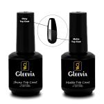 Gleevia Clear Shiny Top Coat And Matte Gel Top Coat