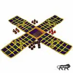 Smartcraft Ludo / Indian Ludo / chausar / Indian Board Game- Multicolor (Made in India)