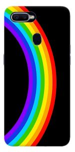 MobiEra Oppo F9 Rainbow Circle Design Plastic Hard Case Cover