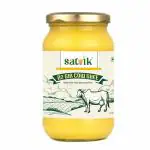 Satvik Pure Ghee A2 Gir Cow Ghee Churned from Vedic Bilona Method | Bilona Ghee | A2 Cow Desi Ghee 500ml