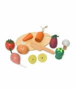 Mi Arcus Vegetable Cut Toy with Chopping Board and Knife Baby Play Set for Kids
