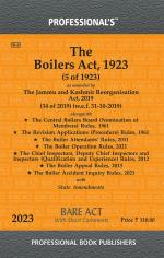 Boilers Act 1923 Alongwith Rules with State Amendments_Professional Book Publishers