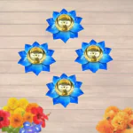 pujaNpujari Blue Color Kamal Patta Lotus Design Brass Diyas Oil Lamps for Puja Room Decoration and Diwali Festival Set of 4 Brass (Pack of 4) Table Diya Set (Height: 2 inch)