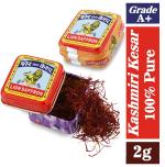 Lion Saffron 2g Original Kashmir Lacha Saffron/Kesar/Keshar for Biryani, Beauty, Health & Tilak