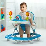 baybee Blue Toddle Baby Walker for Kids, Round Kids Walker Kids Activity Walker for Baby with Musical Toy Bar Walker For Baby (6-18mts)