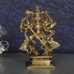 ARTVARKO Decorative Brass Mahishasura Mardini Durga Avatar Statue - 6 inch