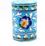 India Meets India Yellow Ceramic Toothbrush Holder