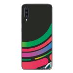 GADGETSWRAP Printed Vinyl Skin Sticker for Samsung Galaxy A70 - techno-colors