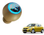 WolkomHome Led Gear Knob Shift with Blue Light Manual Transmission Gear Shifting Knob Beige for Maruti Suzuki Swift Type-4