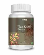 Vokin Biotech flaxseed extract omega 3 6 9 800 mg 60 capsules for vitality heart health.
