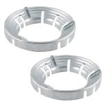 ZURU BUNCH Windproof Energy Saving Stand | Gas Stand for Gas Chula stand Stove protector washable, Aluminium Gas Saver Stand for Gas Chula stand Stove protector washable (Set of 2) Silver