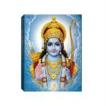 SHASWAT ART god Shree ram Canvas Painting with Wooden Box Frame for Living Room, Bed Room, Office, Hotels (46cm x 61cm)
