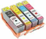 Dubaria Black Plus Tri Color Ink Cartridges for HP Deskjet Ink Advantage 3525, 4615, 4625, 5525