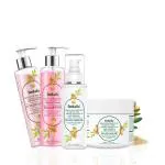 Indalo Quinoa Protein, Argan Oil and Keratin, Hair Care Kit, Colour Protect Shampoo (200ml) & Conditioner (200ml) with Advanced Hair Repair Serum (100ml) and Mask (200gm) for Damaged Hair Repair, Men & Women (Combo, Set of 4)