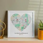 PHOTO WALAA Our Love Story Frame Photo Collage Frames for Wall Decor, Our Love Story Frame, Met, Engaged, Married, Anniversary and Wedding Gift, Valentines Day Gift A3 (12x18 Inch)